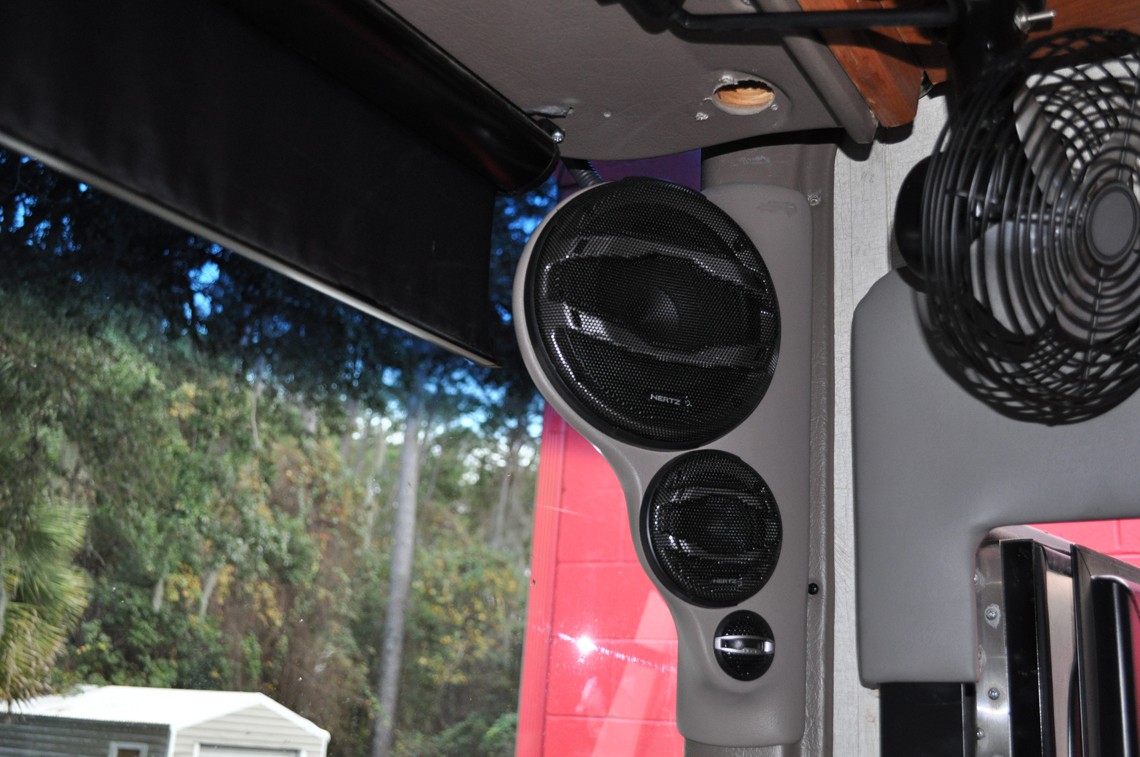 RV with hertz and processing Sound Depot and Performance Car Audio