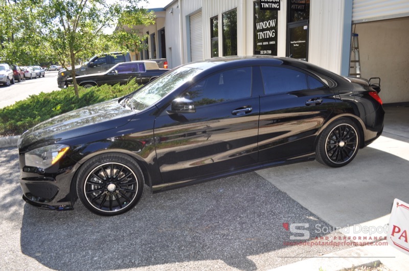 Mercedes CLA250 windows tinted