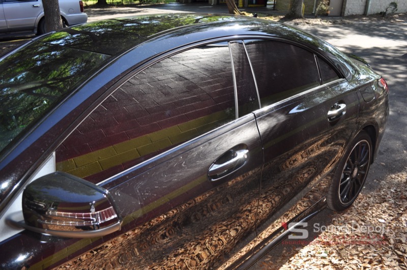 Mercedes CLA250 windows tinted
