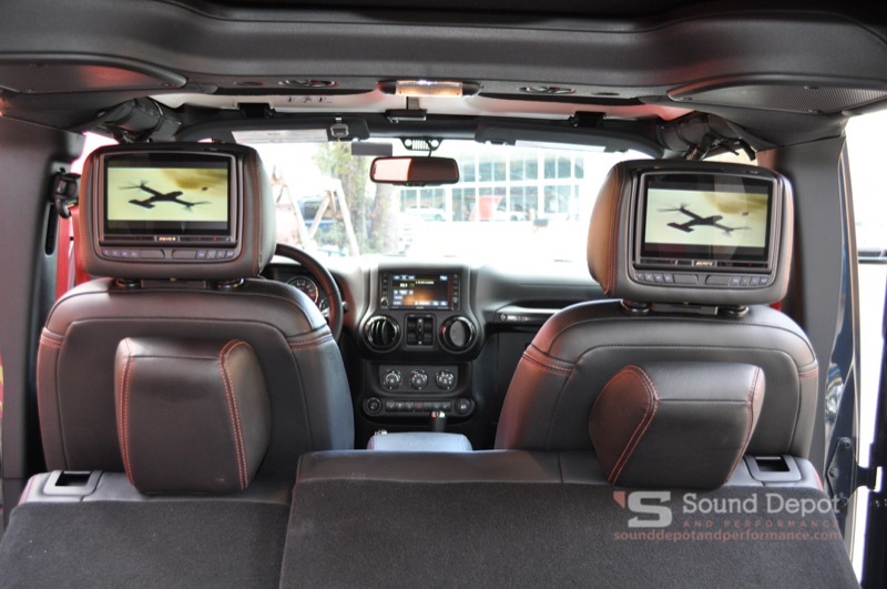 Gainesville Client Adds Jeep Wrangler Unlimited Rear Seat Entertainment