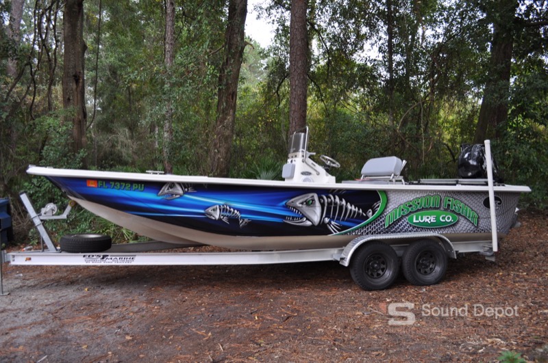 Repeat Alachua Client Upgrades Carolina Skiff Sound System